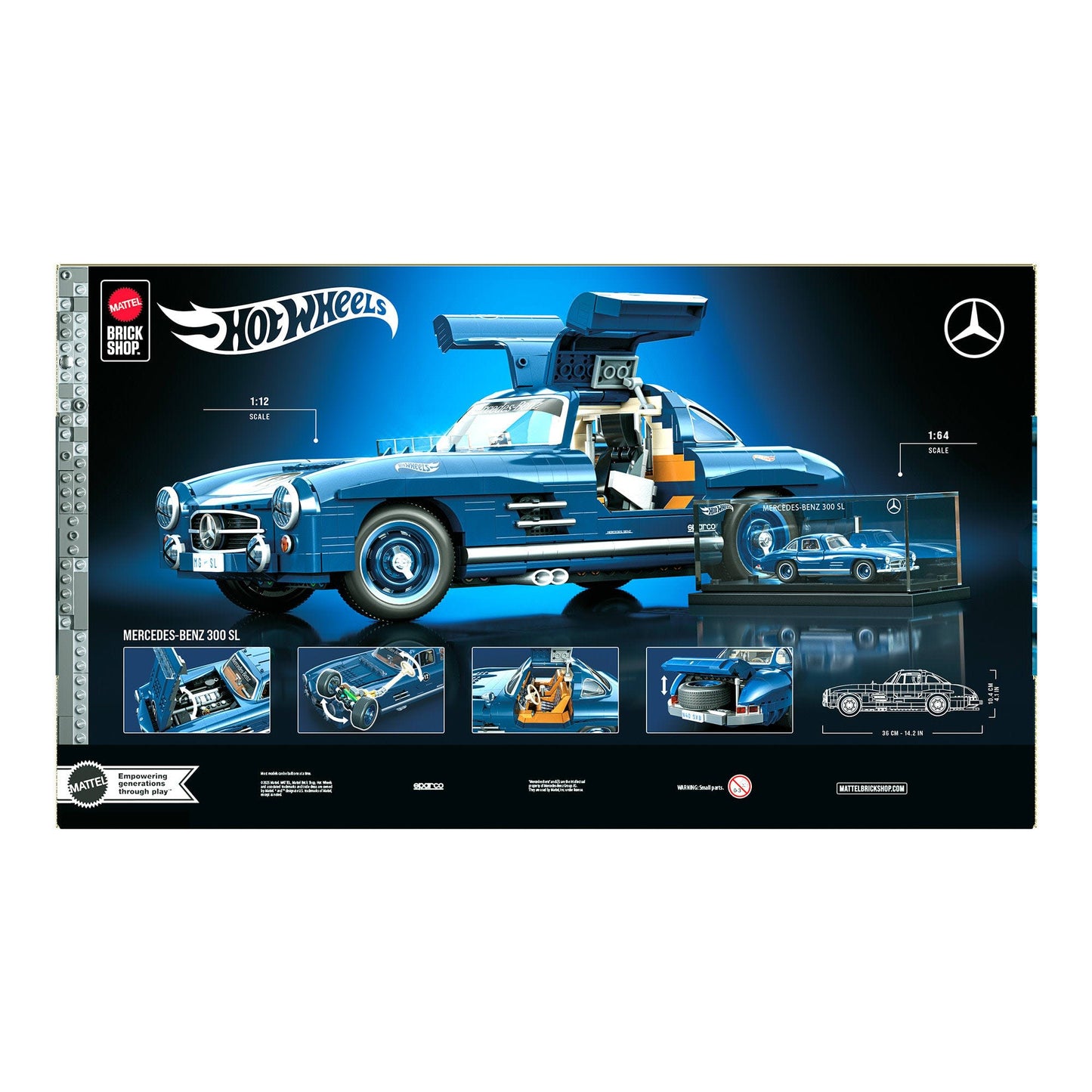 Hot Wheels Brick Shop Mercedes-Benz 300 SL Building Set