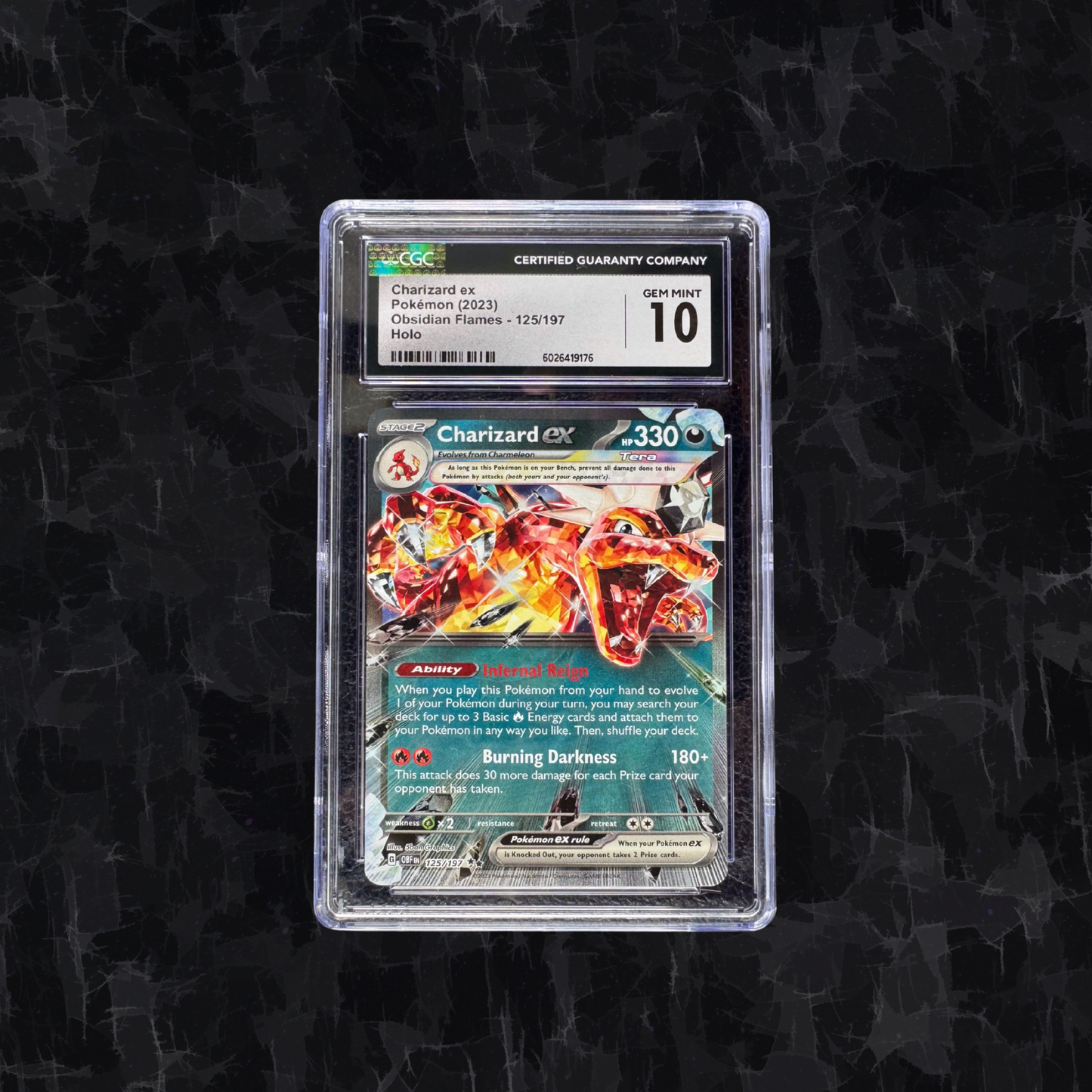 Charizard ex – CGC 10 Gem Mint – Obsidian Flames Holo