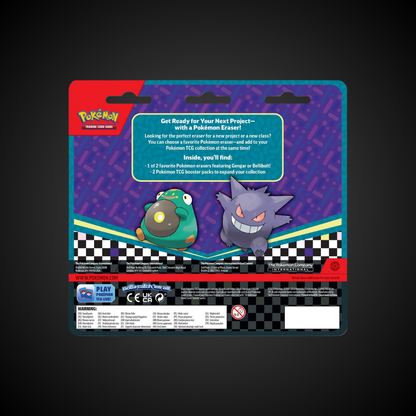 Pokemon Back to School Eraser Blister 2024