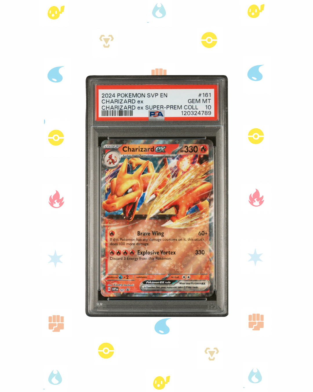 CHARIZARD EX 161 - PSA 10