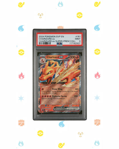 CHARIZARD EX 161 - PSA 9