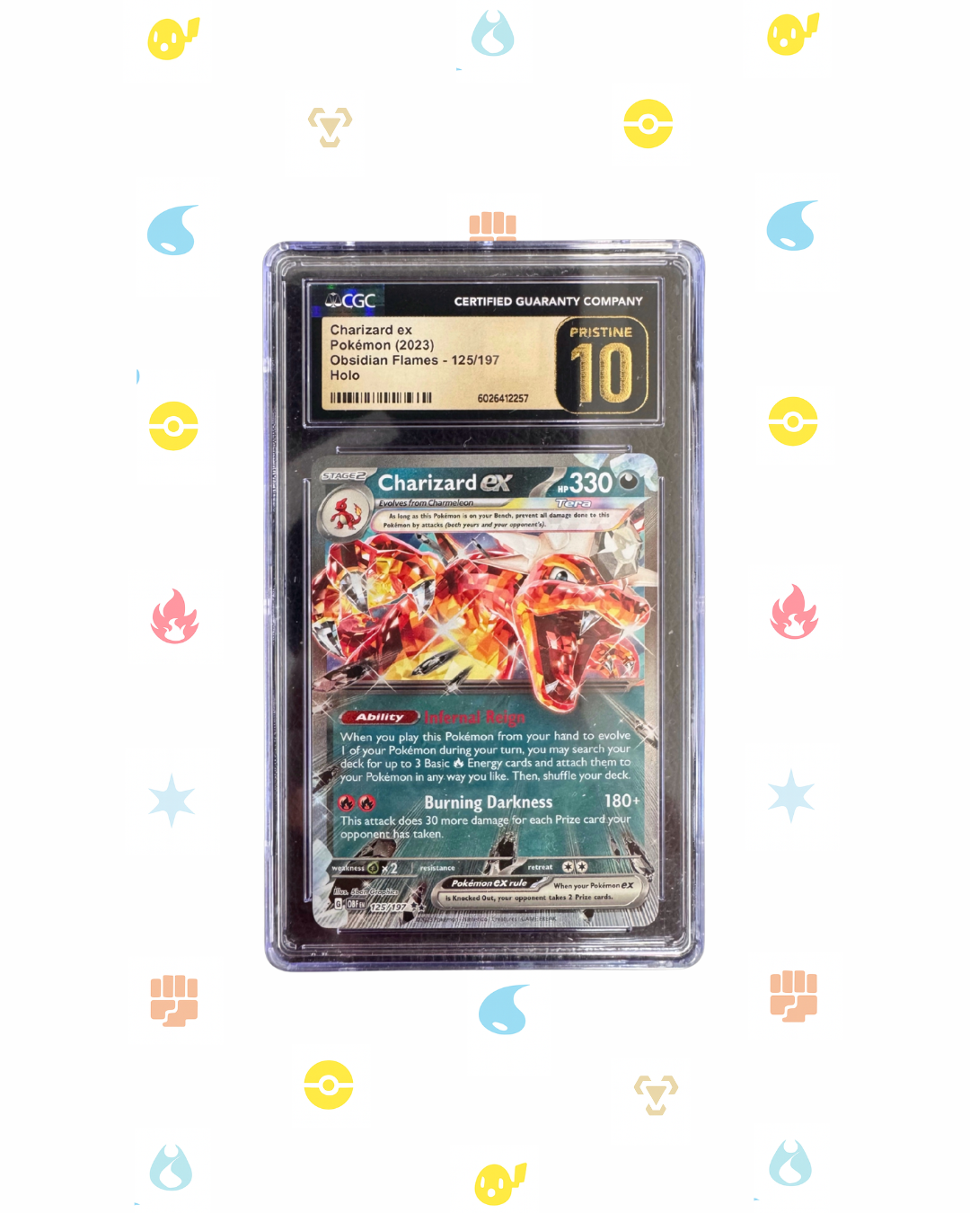 Charizard ex – CGC 10 Pristine – Obsidian Flames Holo Grail