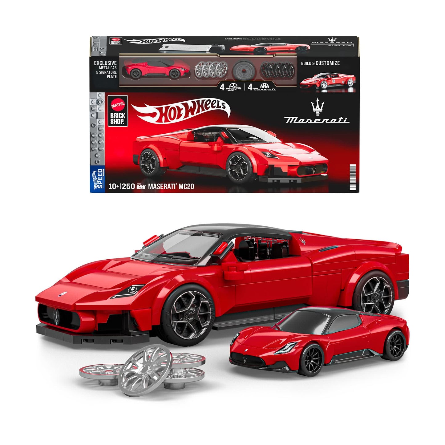Hot Wheels Brick Shop Maserati MC20 Building Set