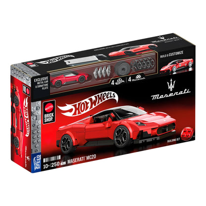 Hot Wheels Brick Shop Maserati MC20 Building Set