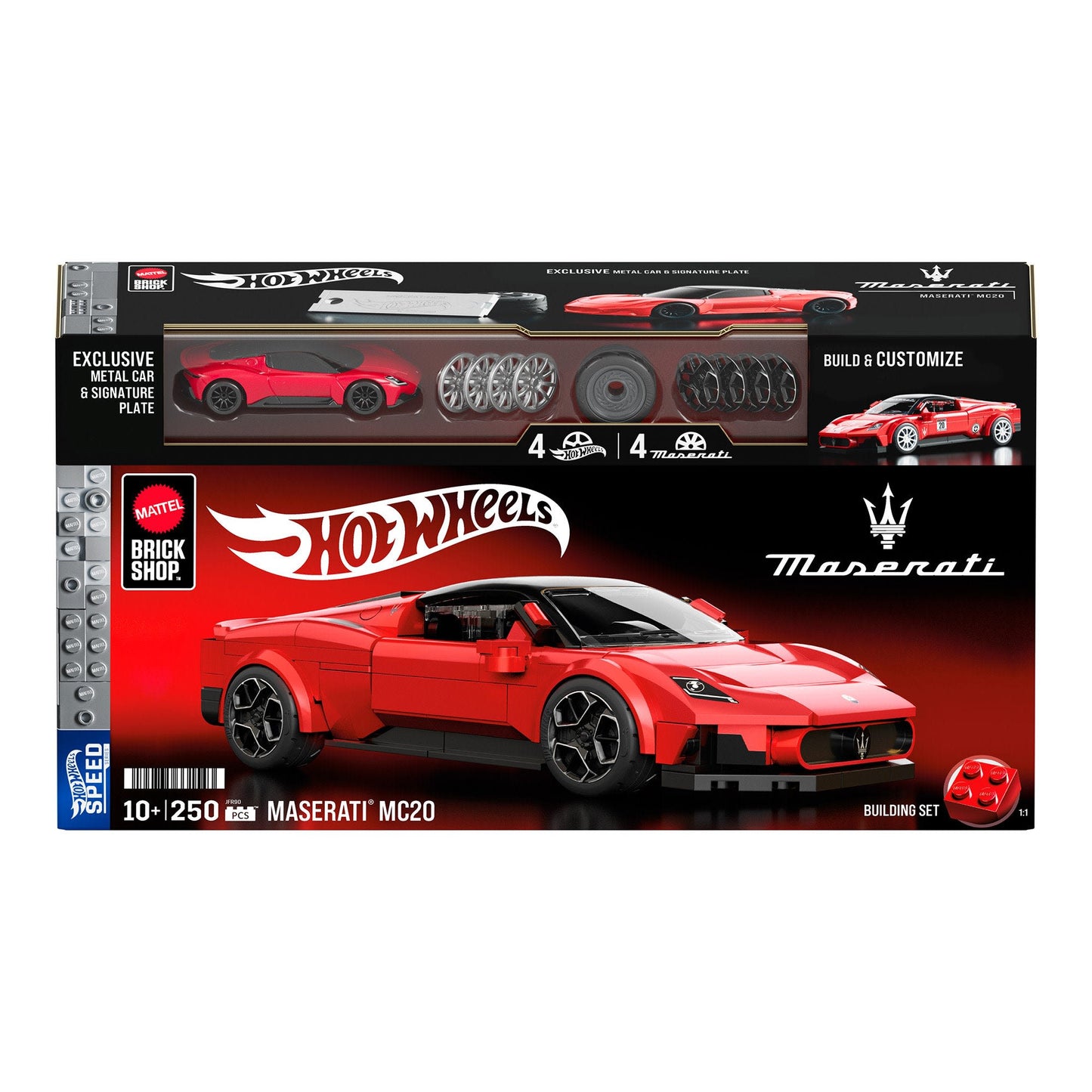 Hot Wheels Brick Shop Maserati MC20 Building Set