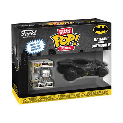 Bitty Pop! Armored Batman with Batmobile