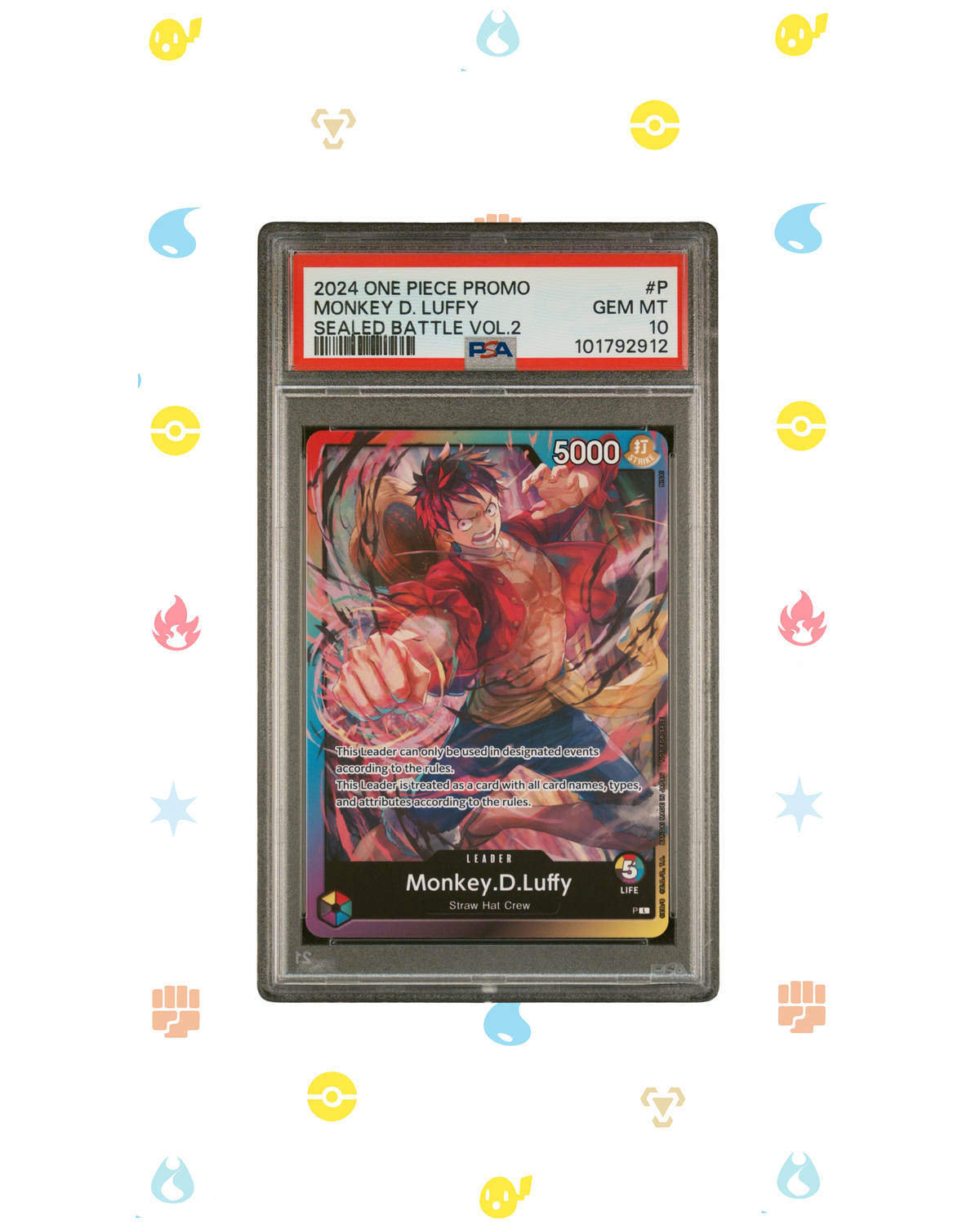 2024 One Piece Promo Monkey D. Luffy Leader – Sealed Battle Vol. 2 – PSA 10 Gem Mint