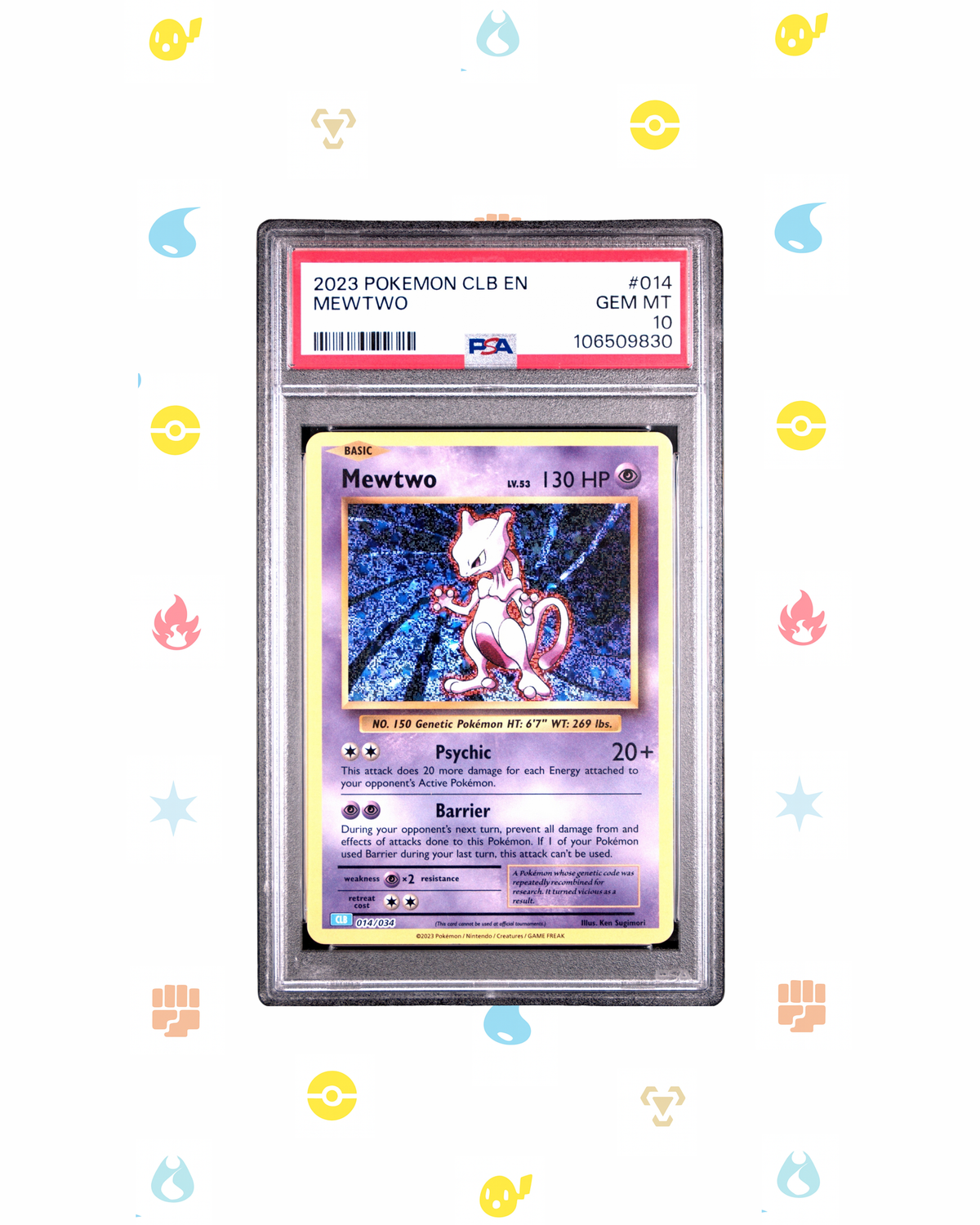 Mewtwo Holo 014/034 PSA 10 | Pokémon TCG Classic (CLB) 2023 English