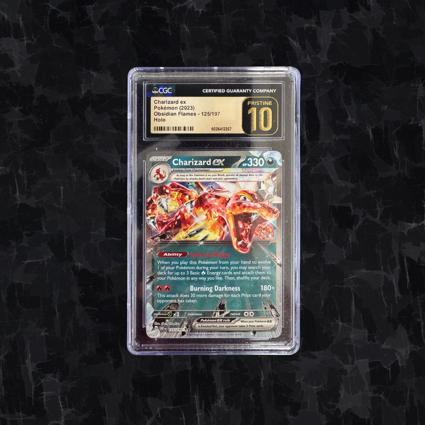 Charizard ex – CGC 10 Pristine – Obsidian Flames Holo Grail