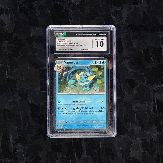 Vaporeon – Black Star Promo 168 CGC Gem Mint 10